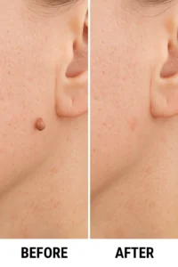 Skin tags removal Stoke-upon-Trent before and after