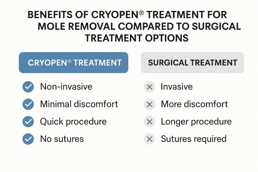 Benefits of facial mole removal Stoke-upon-Trent - call our team today to book a consultation