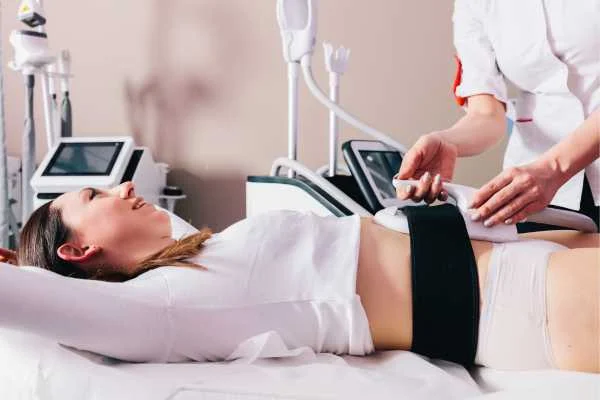 woman having body sculpting to help improve her body image and her mental health Stoke-upon-Trent
